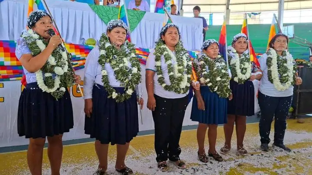 Vilma Colque de la federación Trópico es ratificada como presidenta de la Coordinadora de Mujeres de las 6 Federaciones.