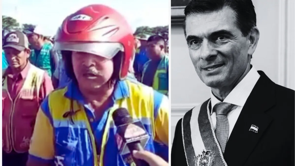 ¡"Gasolina orina de Rodrigo Paz": Mototaxistas de Cuatro Cañadas bloquean carretera por combustible "basura"