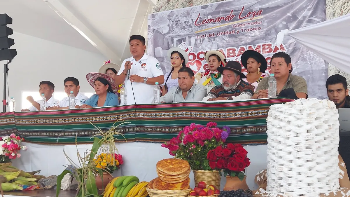 Leonardo Loza plantea convertir a Cochabamba en el “motor económico del país”