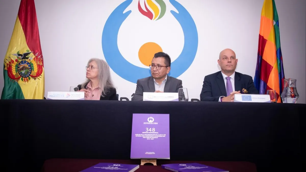 Defensoría del Pueblo advierte fallas en la implementación de la Ley 348 para prevenir la violencia contra las mujeres