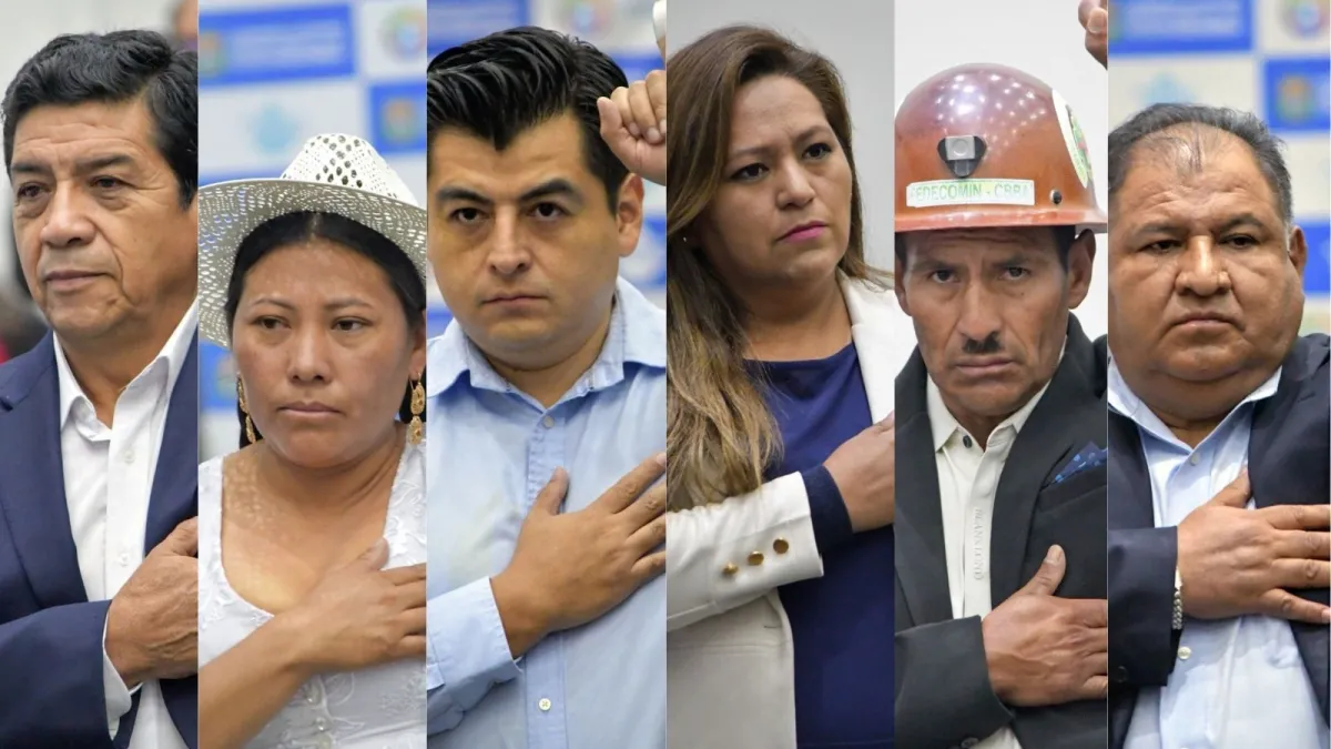 Loza posesiona a su gabinete y anuncia recorte de secretarías por austeridad en Cochabamba